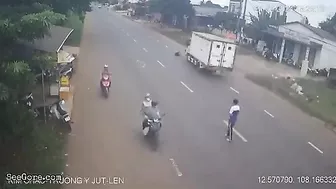 Student hit and dragged by a truck