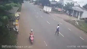 Student hit and dragged by a truck