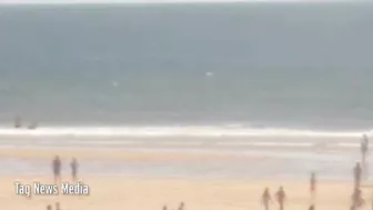 The Moment The Plane In Portugal Crash Lands On A Beach