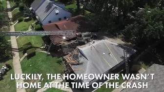 This Car Managed To Crash On Top Of A House