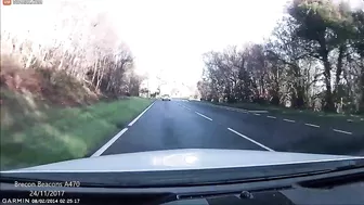 Three vehicles sent flying across UK road in horrific overtake