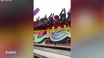 Thrill Seekers Get Stuck In Amusement Park Rides