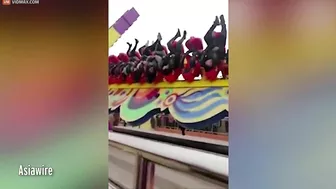 Thrill Seekers Get Stuck In Amusement Park Rides