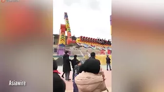 Thrill Seekers Get Stuck In Amusement Park Rides