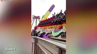 Thrill Seekers Get Stuck In Amusement Park Rides