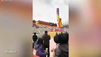 Thrill Seekers Get Stuck In Amusement Park Rides