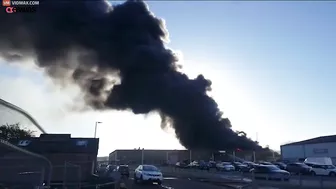 Fire Breaks Out At Tottenham Hotspur Warehouse