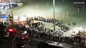 Tourist Films Horror Scene At Copacabana Beach From 10th Floor Of Hotel