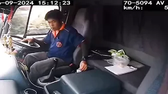 Truck Driver Incapacitated By Random Object