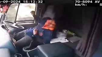 Truck Driver Incapacitated By Random Object