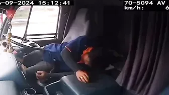 Truck Driver Incapacitated By Random Object