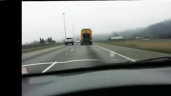 Truck Loses Several Wheels While Trying To Slow Down On Highway