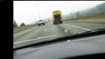 Truck Loses Several Wheels While Trying To Slow Down On Highway