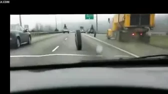 Truck Loses Several Wheels While Trying To Slow Down On Highway