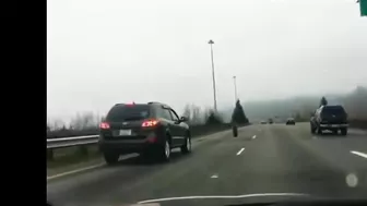 Truck Loses Several Wheels While Trying To Slow Down On Highway