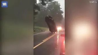 WTF: Car Appears To Literally Float During Storm