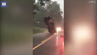 WTF: Car Appears To Literally Float During Storm