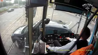 Watching Tram Operators Slam Into Idiot Drivers Is Oddly Satisfing