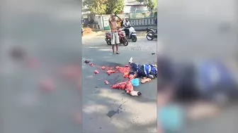 Woman On Motorcycle Hit By Truck