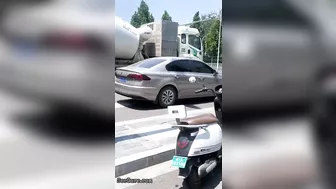 Woman Pinned Under A Cement Truck