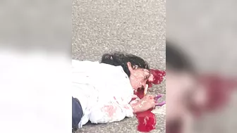 Young Woman Hit By Truck