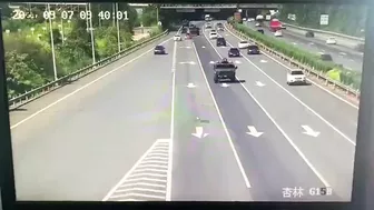 An Armored Vehicle Had An Accident