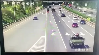 An Armored Vehicle Had An Accident