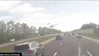 Latest Footage Of Plane Crash On Naples Freeway