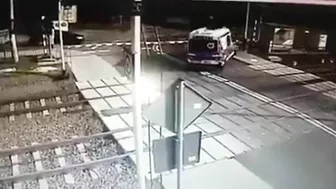 Polish Ambulance Driver Collides With Train