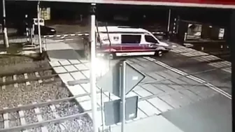 Polish Ambulance Driver Collides With Train