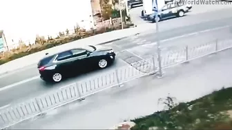 Army Colonel's Car Destroyed On Road