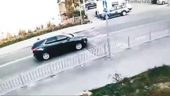 Army Colonel's Car Destroyed On Road