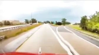 Huge SUV Takes Off On I-75