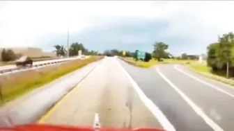 Huge SUV Takes Off On I-75