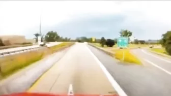 Huge SUV Takes Off On I-75