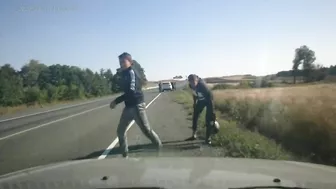 Freak Motorcycle Accident