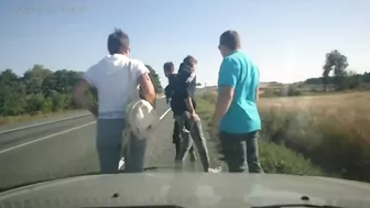 Freak Motorcycle Accident