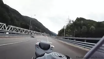 Blonde Girl Mysteriously Met On Motorcycle