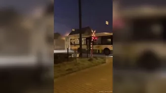 Bus Hit By Train In Belgium