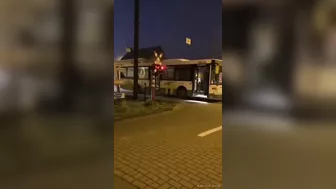 Bus Hit By Train In Belgium