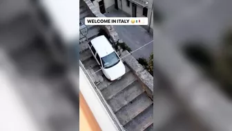 The Car Drove Down The Stairs
