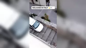 The Car Drove Down The Stairs
