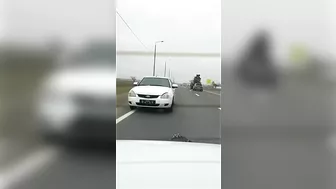 The Car Lost Control And Crashed