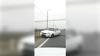 The Car Lost Control And Crashed