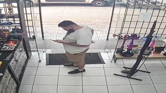 The Car Suddenly Rushed Into The Store