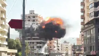 Israeli Strikes Hit Residential Building In Central Beirut