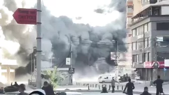 Israeli Strikes Hit Residential Building In Central Beirut