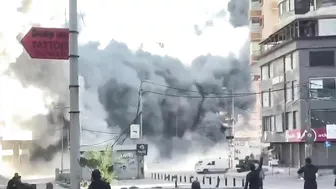 Israeli Strikes Hit Residential Building In Central Beirut