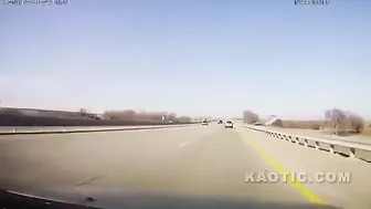 Changing A Tire In The Middle Of The Highway