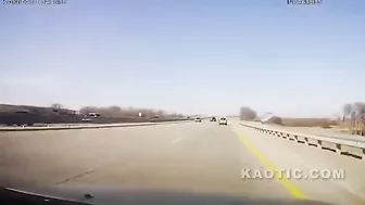 Changing A Tire In The Middle Of The Highway